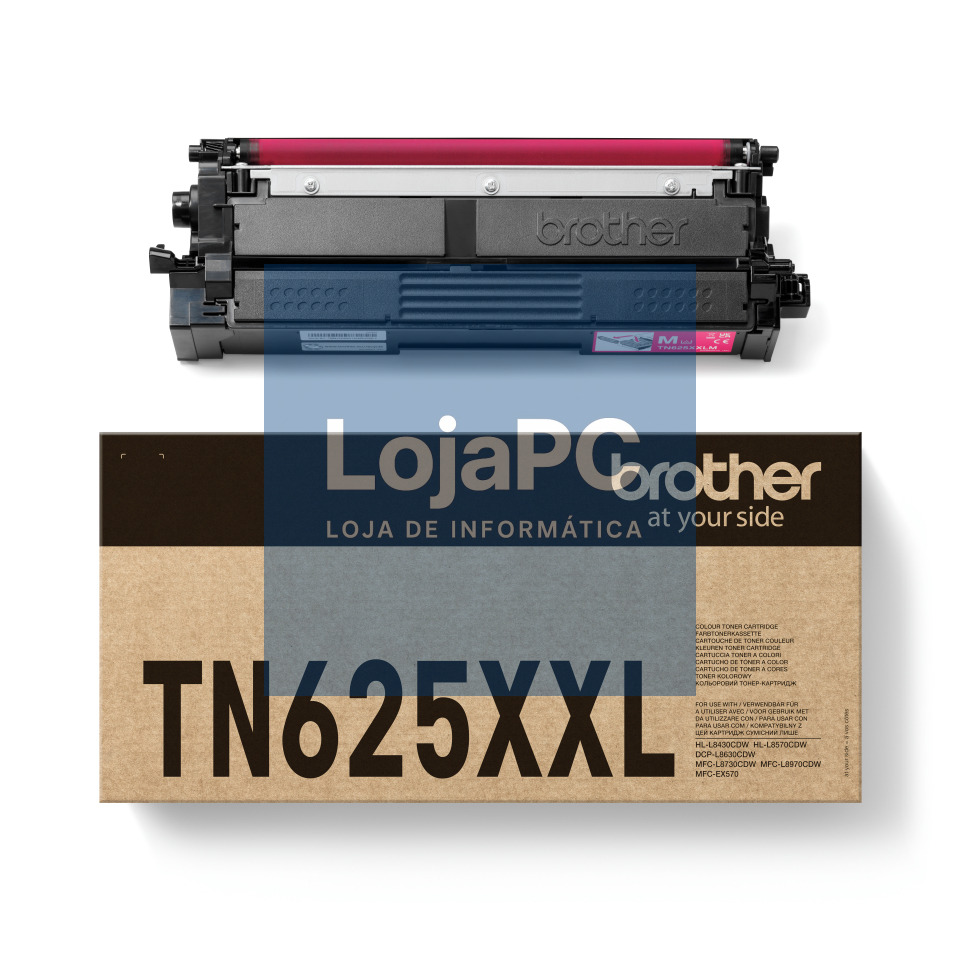 BROTHER TN-625XXLM Super High Yield Magenta Toner Cartridge capacity 6.500 pages HLL8430CDW HLL8570CDW MFCL8730CDW MFCL8970CDW