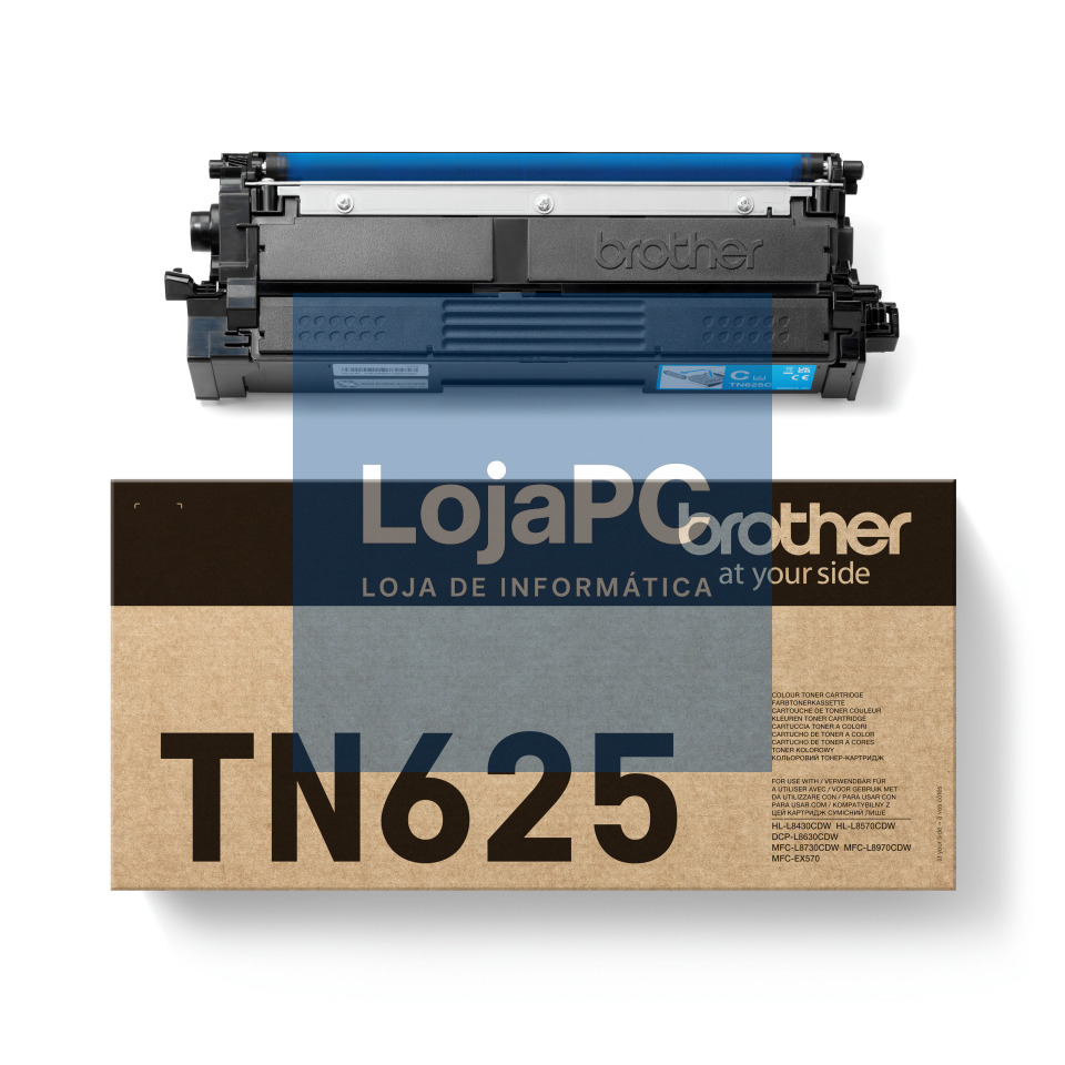 BROTHER TN-625C Cyan Toner Cartridge capacity 1.800 pages HLL8430CDW HLL8570CDW MFCL8730CDW MFCL8970CDW