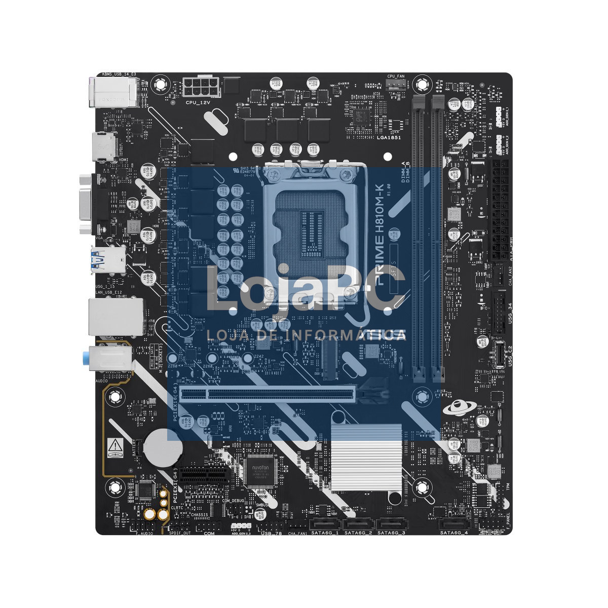 ASUS PRIME H810M-K LGA1851 DDR5 Micro-ATX motherboard 1xPCIe 4.0 1xM.2 1xHDMI 1xVGA