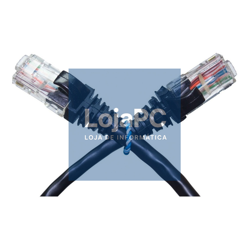Chicote Cross-over UTP Cat5e 5m Preto