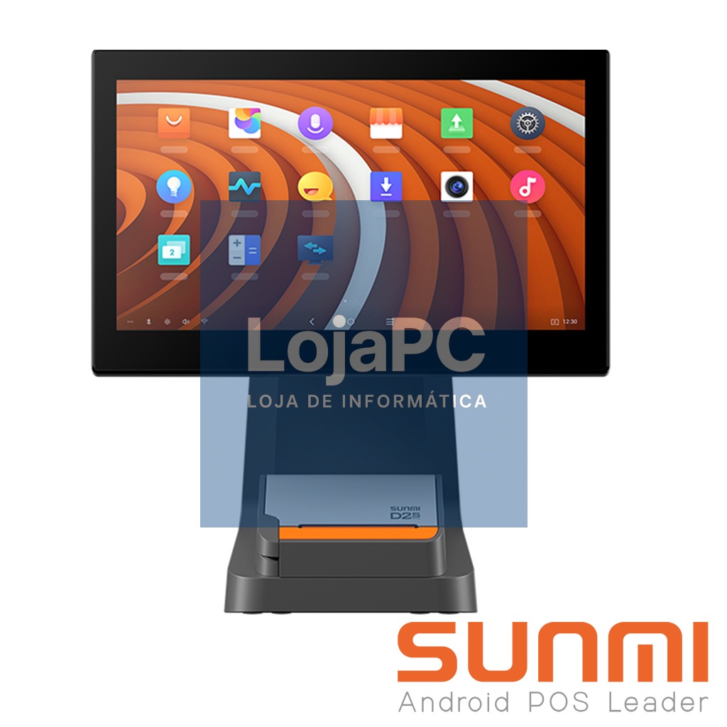 D2s, SUNMI OS, A11, 15.6" mono screen, 3GB+32GB, 58mm printer, Wifi, EU Adapter, 1-Y