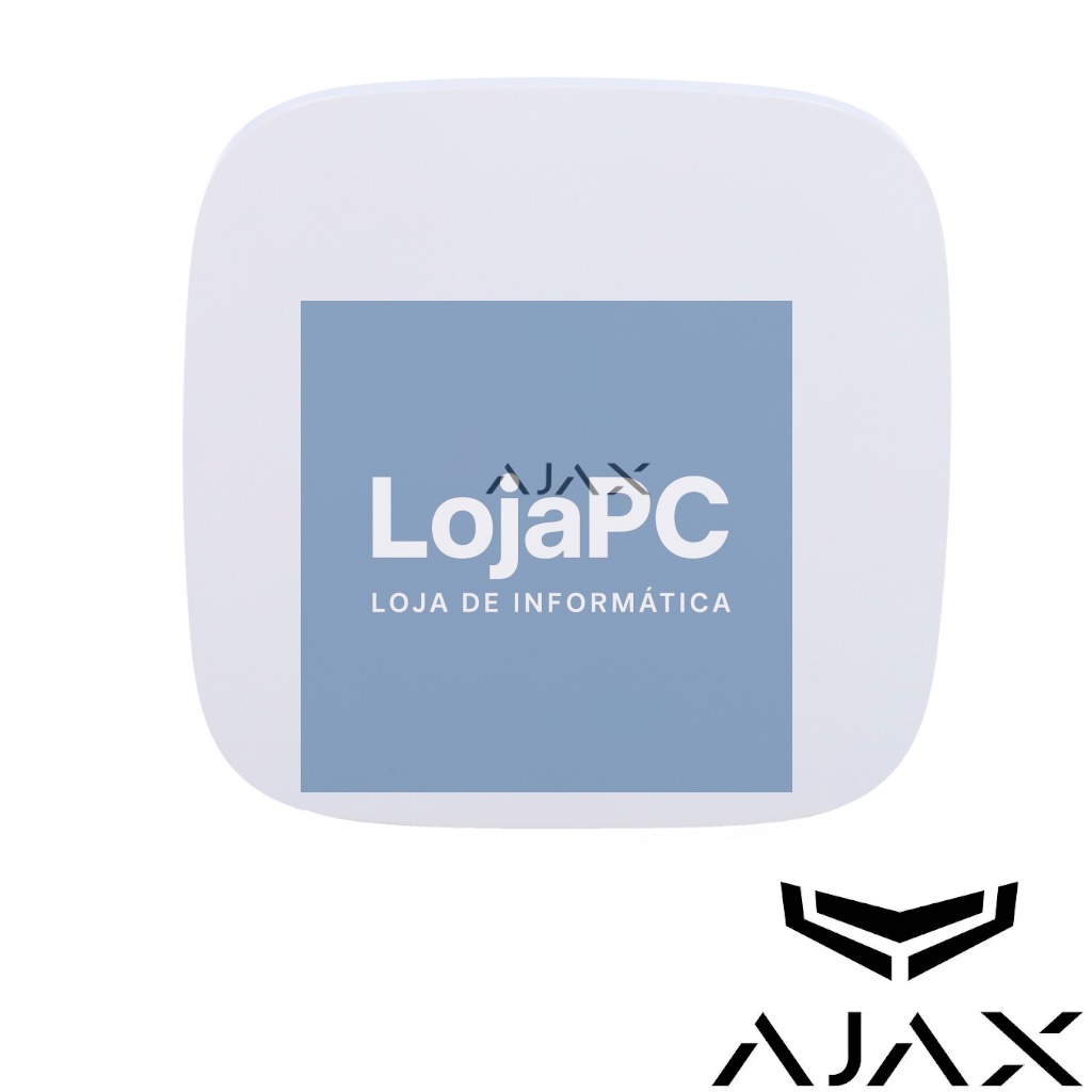 AJAX - Central de alarme profissional Grau 2 com GSM, 3G, 4G, LAN e WIFI - White