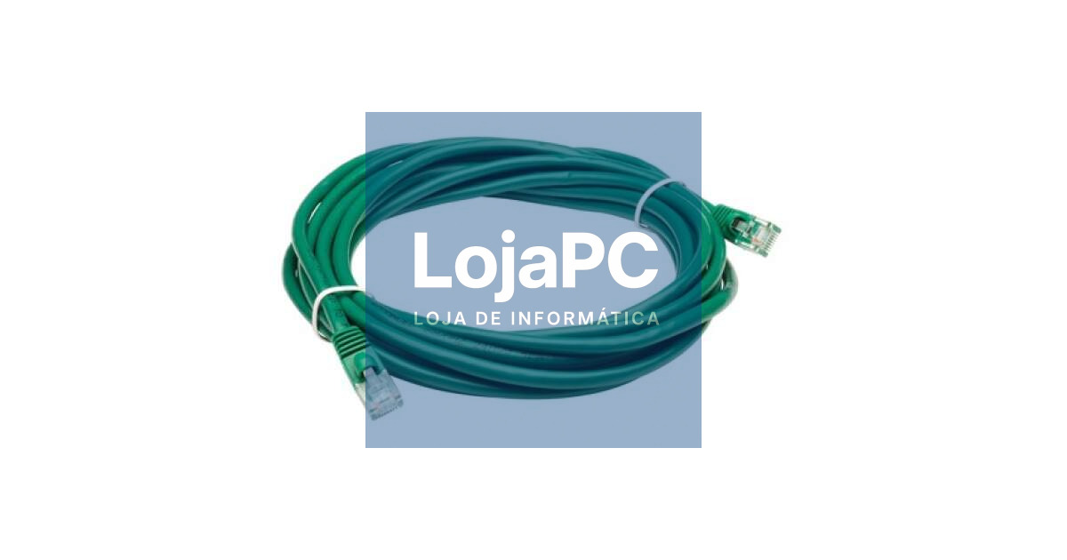 Chicote UTP RJ45 Cat6  5.00m Verde