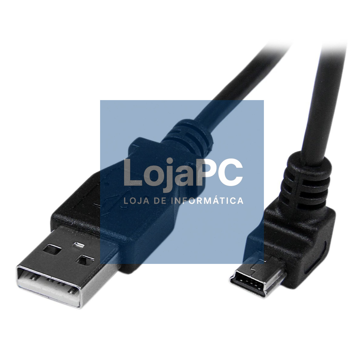 Cabo USB tipo A/ mini B 5p 0.70m Preto