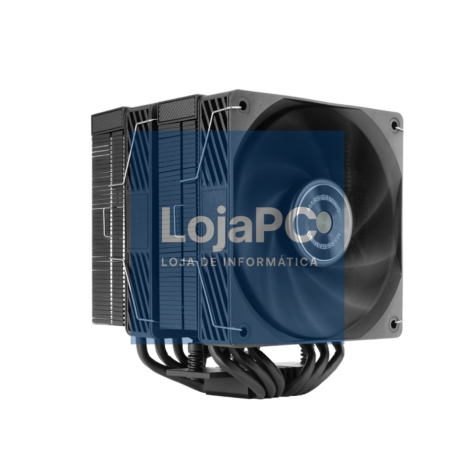 MARS GAMING MCPU-X26PRO CPU COOLER DUAL TOWER 2X FDB COPPER PWM ULTRASILENT  BLACK