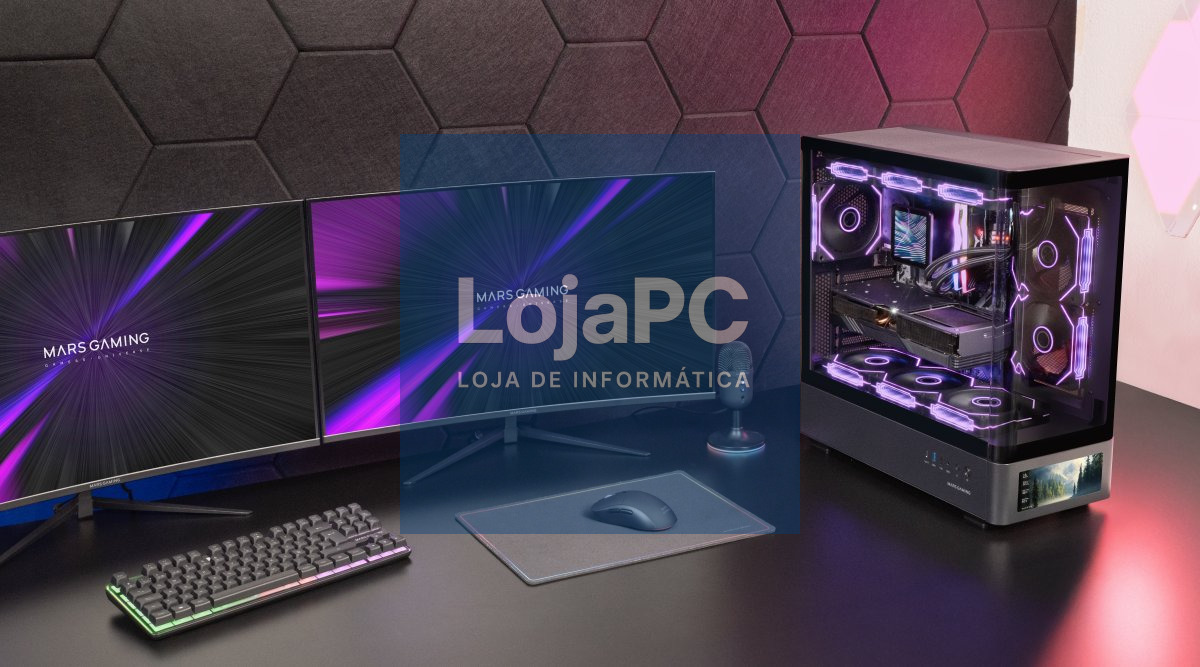 MARS GAMING MC-LCDPRO ATX CASE INTEGRATED 72inch IPS CURVED GLASS BLACK