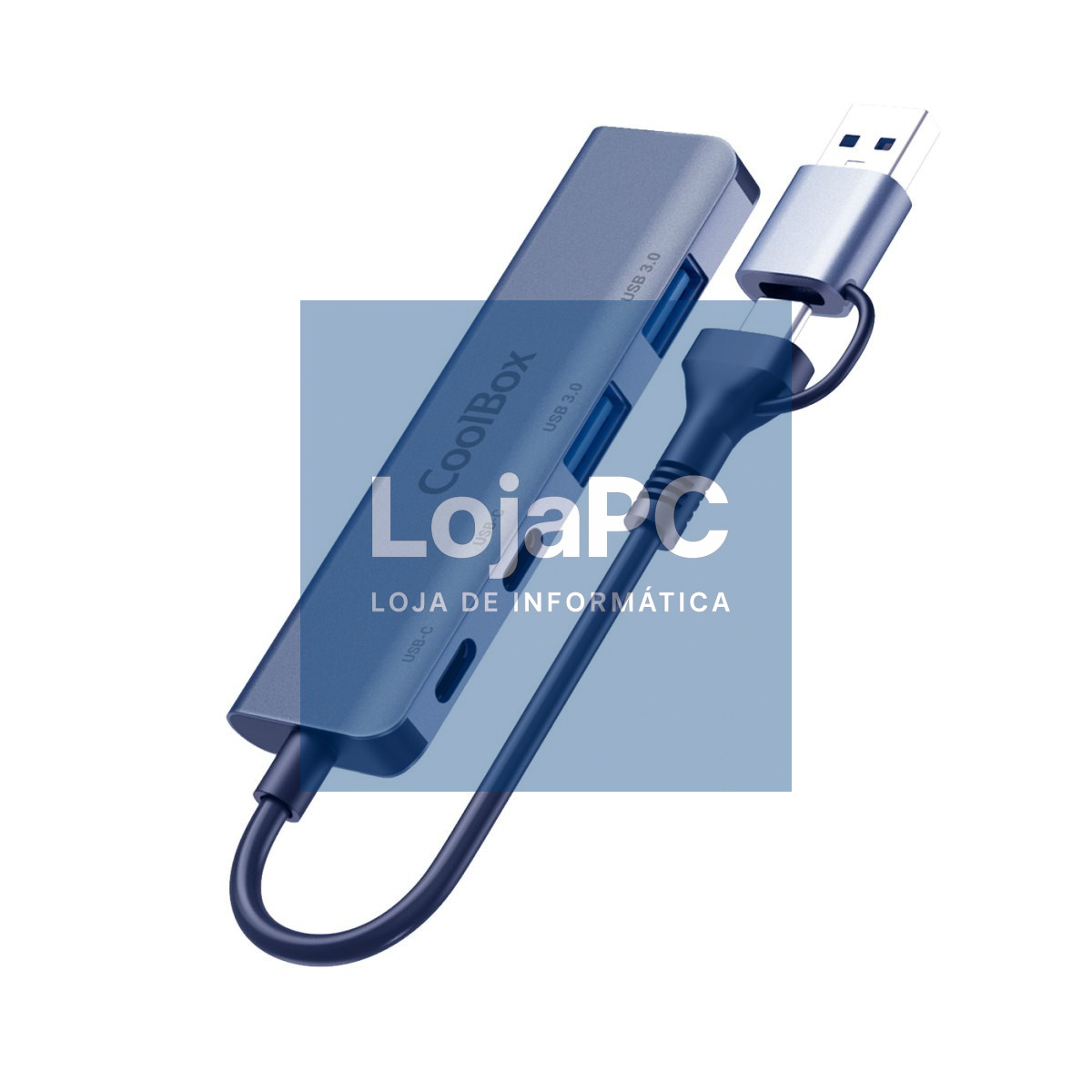 COOLBOX Aluminum Hub USB-C/A - 2x USB-C + 2x USB-A 3.2 Gen 1