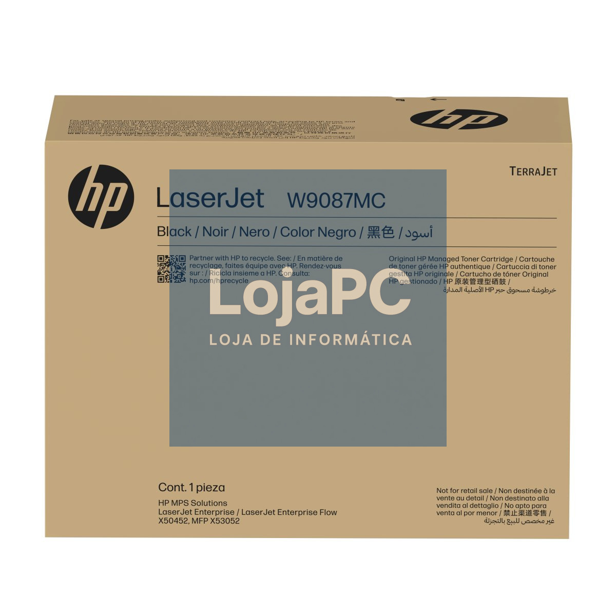 HP W9087MC Black Managed LaserJet Toner cartridge