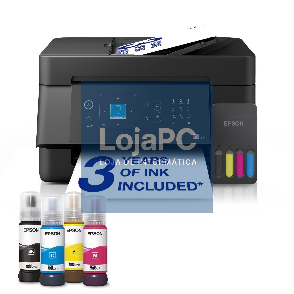 EPSON EcoTank ET-4900 color Multifunction Printer 4in1 10ppm