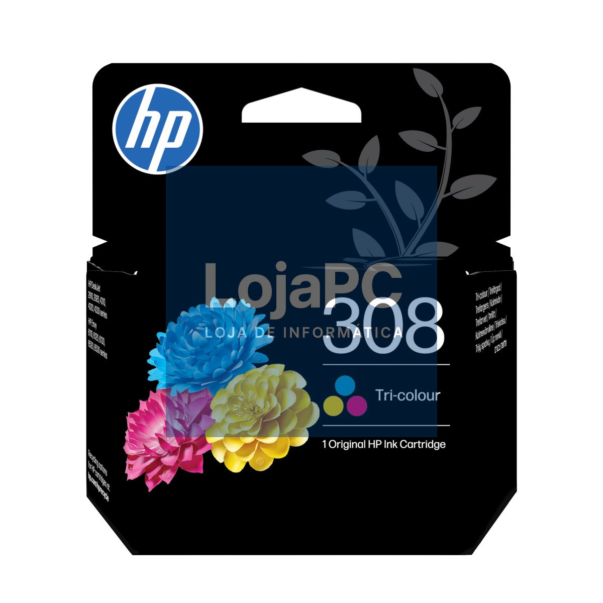 HP 308 Tri-Color Original Ink Cartridge