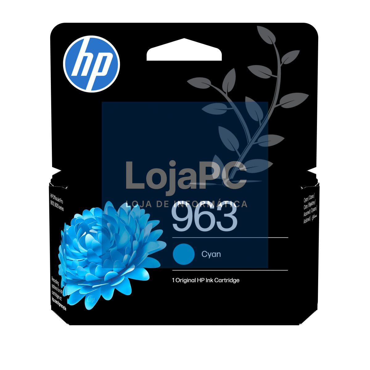HP 963 Cyan Original Ink Cartridge