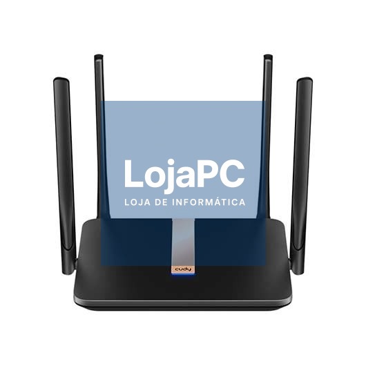 WIRELESS ROUTER CUDY AC1200 WIFI MESH 4G LTE  1200Mbps/WIFI/4x10/100M RJ45 PORT/PPTP/L2TP LT500D_EU