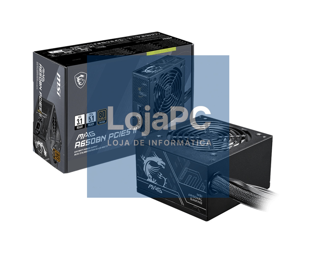 MSI MAG A650BN PCIE5 II 650W Power Supply