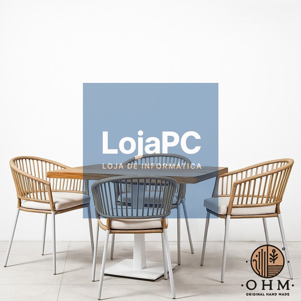 Conjunto de Mesa Areia Branca ( 5 Peças)