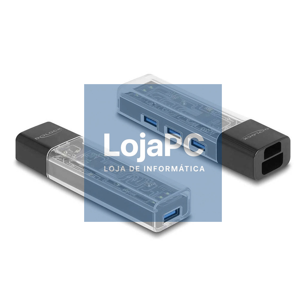 HUB USB C/4 PORTAS DELOCK Preto