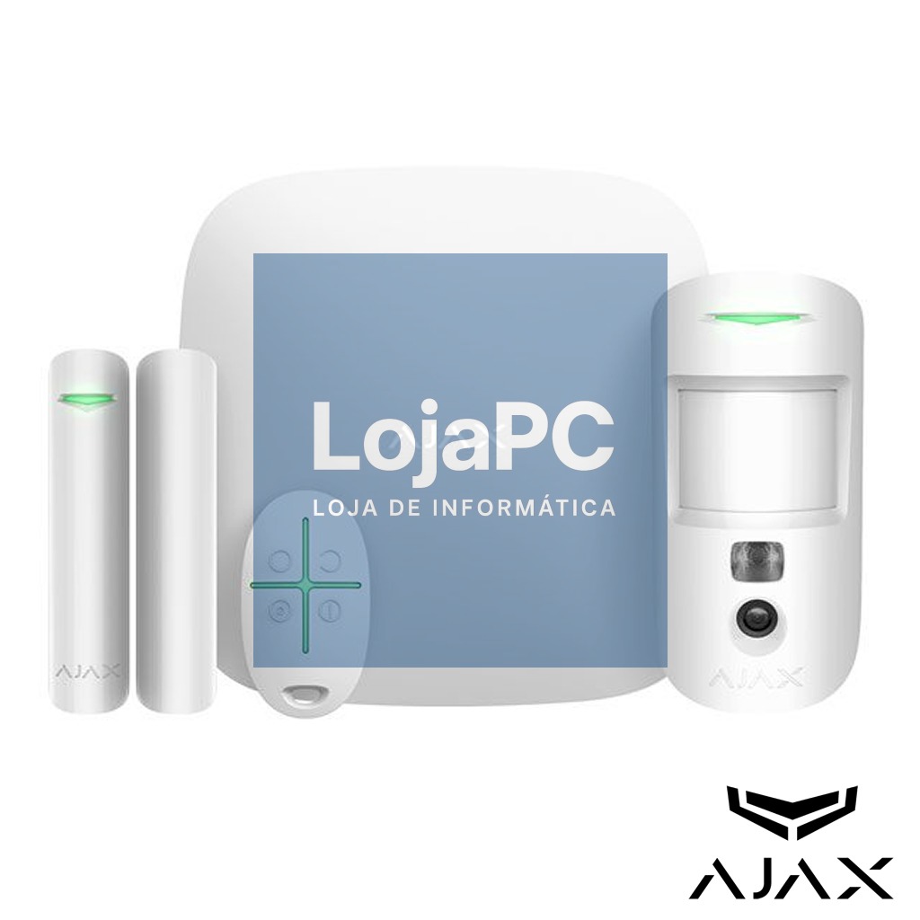 Kit Alarme Ajax Fire Branco - Kit 12
