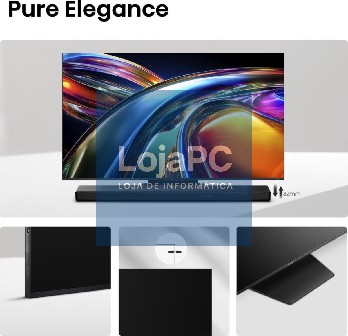 HISENSE Série RGB MiniLED UR9S 85INCH Ultra HD AI 4K 180Hz USB HDMI WIFI BT