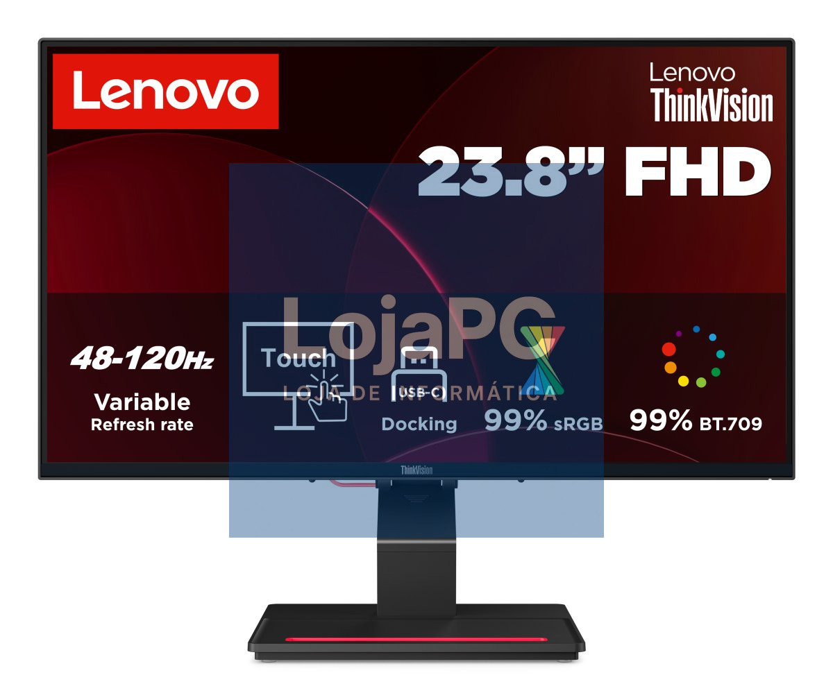 LENOVO ThinkVision T24D-4t 23.8INCH WLED Touch Monitor