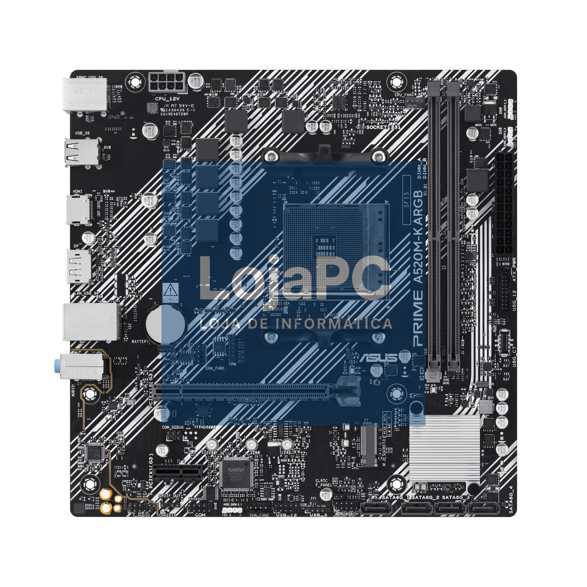 ASUS PRIME A520M-K ARGB AM4 DDR4 M.2 HDMI AURA MB