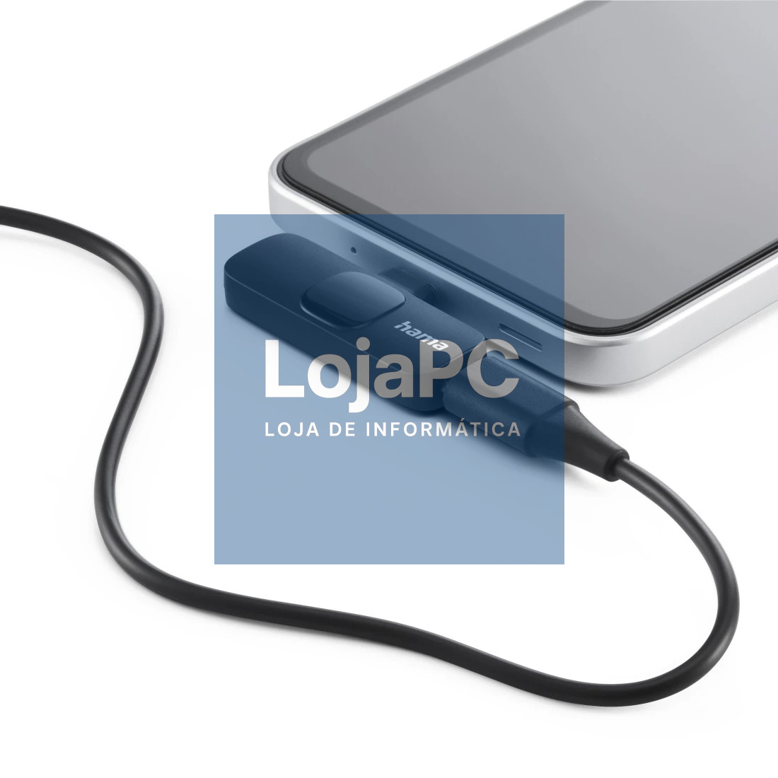 HAMA Smart Wireless Lavalier Microphone Wireless Clip-on Mic f. Mobile Phones