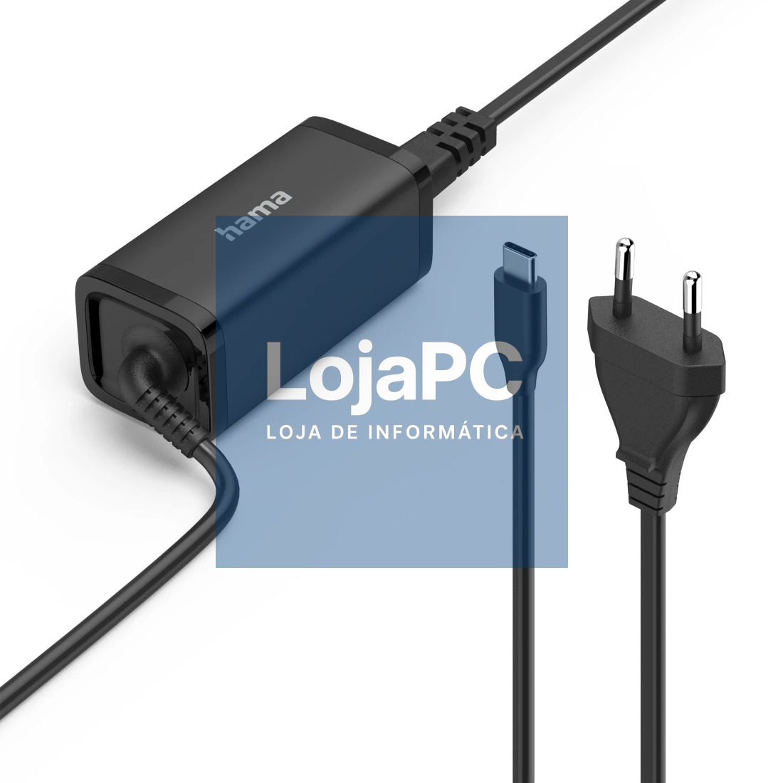 HAMA Universal USB-C Notebook Power Supply Unit GaN Power Del. PD 5-20V/45W