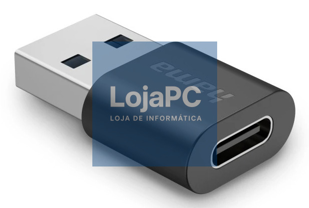 HAMA USB Adapter USB-A Plug - USB-C Socket USB 3.2 Gen2 10 Gbit/s