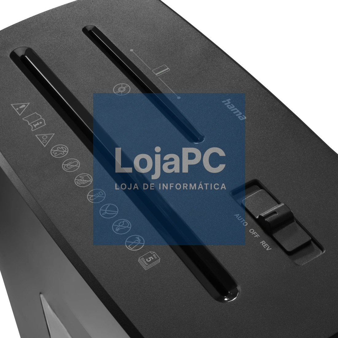 HAMA Document Shredder Shredder with Security Level P5 T2 E2 O1 Prime M50CD-B