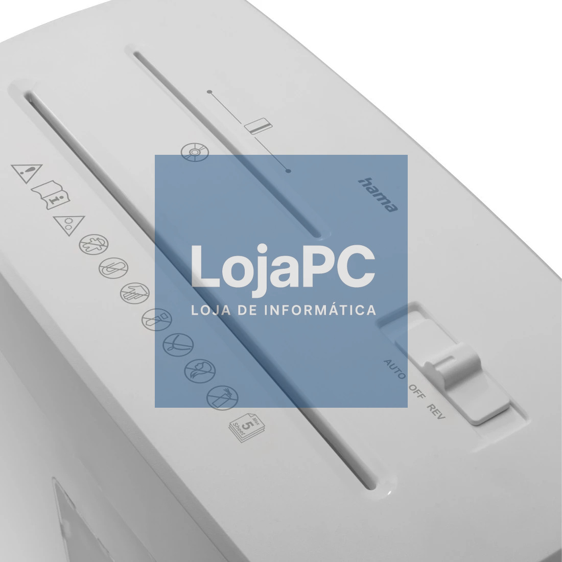 HAMA Document Shredder Shredder with Security Level P5 T2 E2 O1 Prime M50CD-W