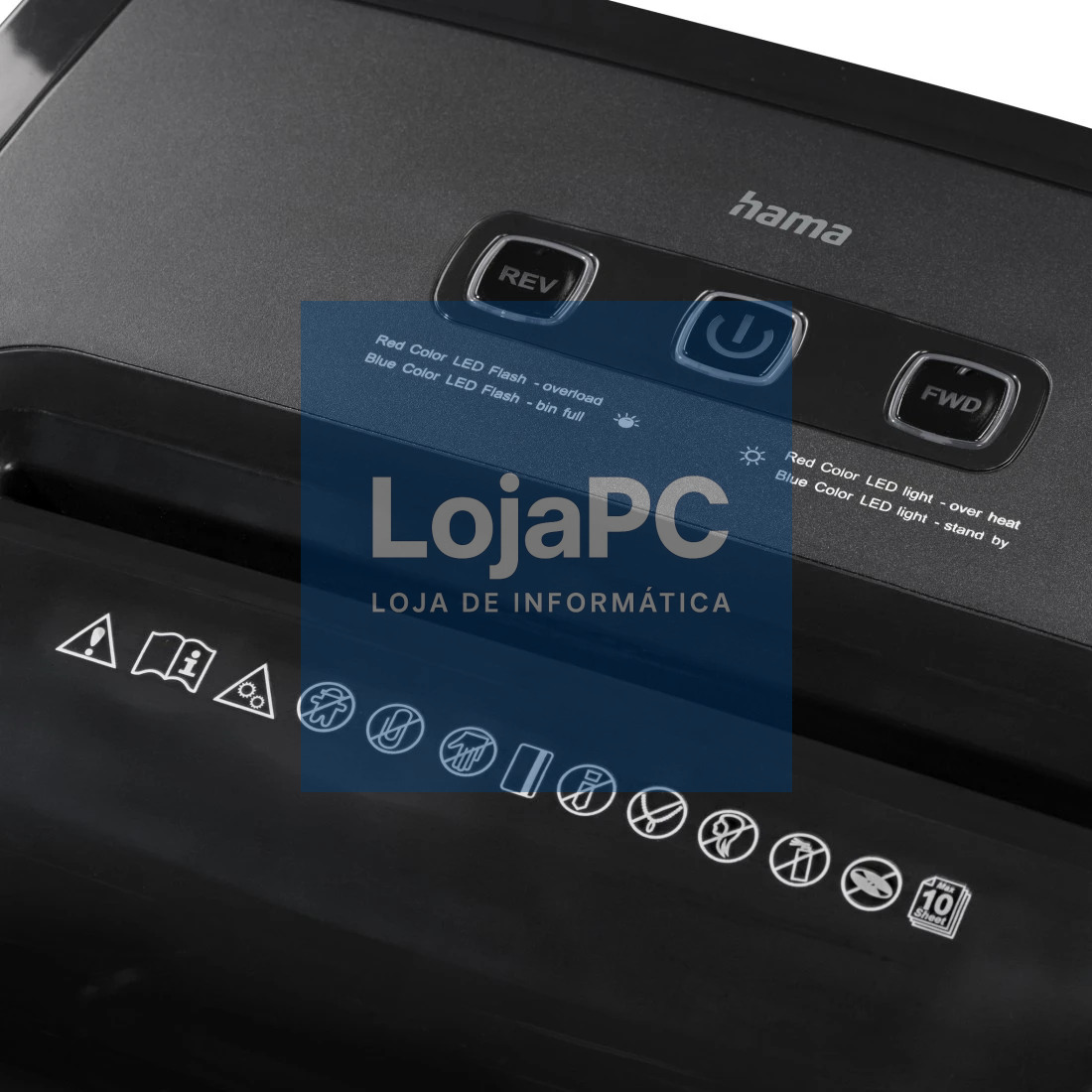 HAMA Document Shredder Shredder with Security Level P5 T5 E4 Prime M100