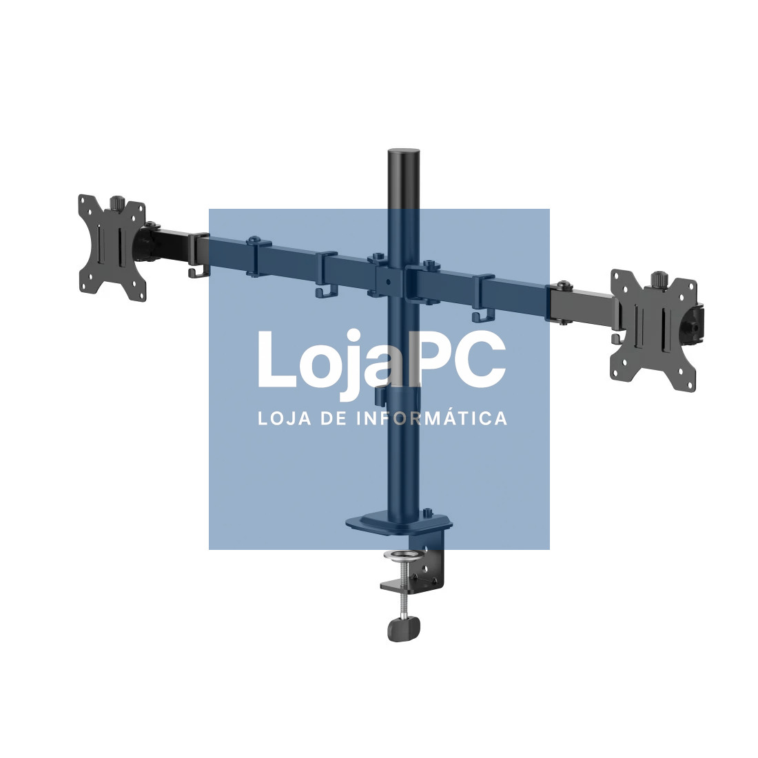 HAMA Monitor Mount 2 Monitors Height-adjustable Swivel/Tilt 13 - 35 black