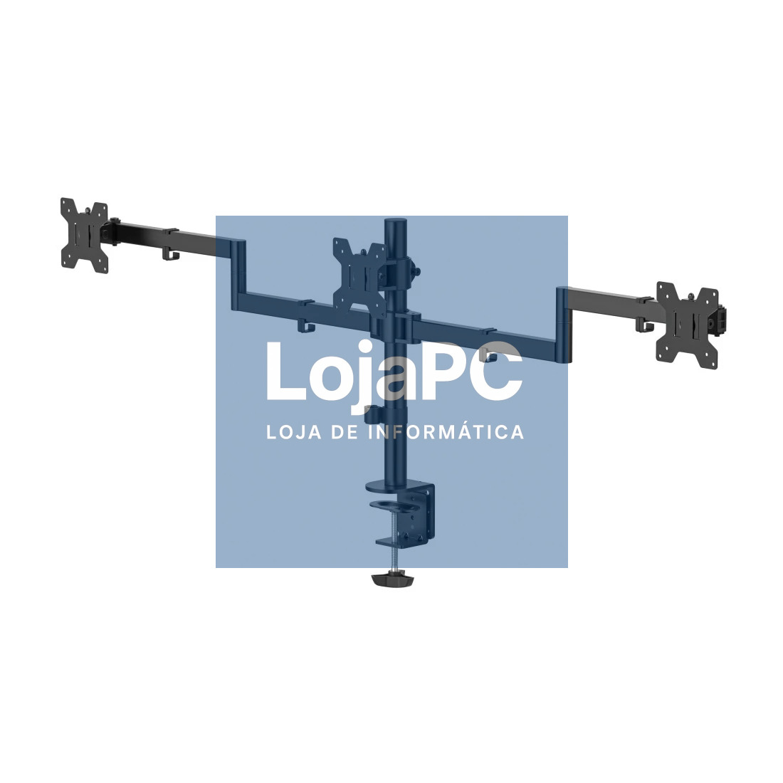 HAMA Monitor Mount 3 Monitors Height-adjustable Swivel/Tilt 13 - 27