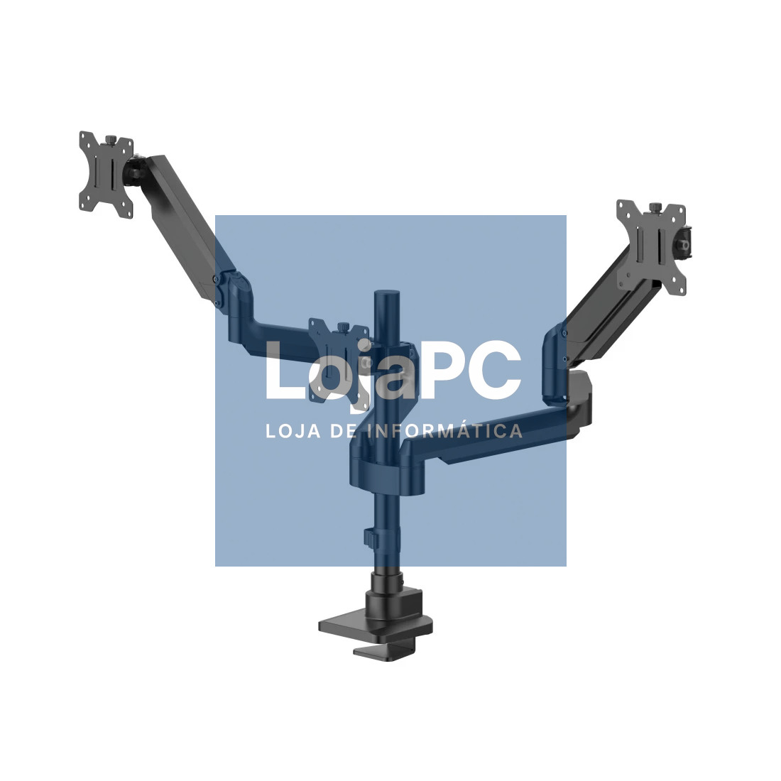 HAMA Monitor Mount 3 Monitors Gas Spring Fully Mobile 17 - 32 black