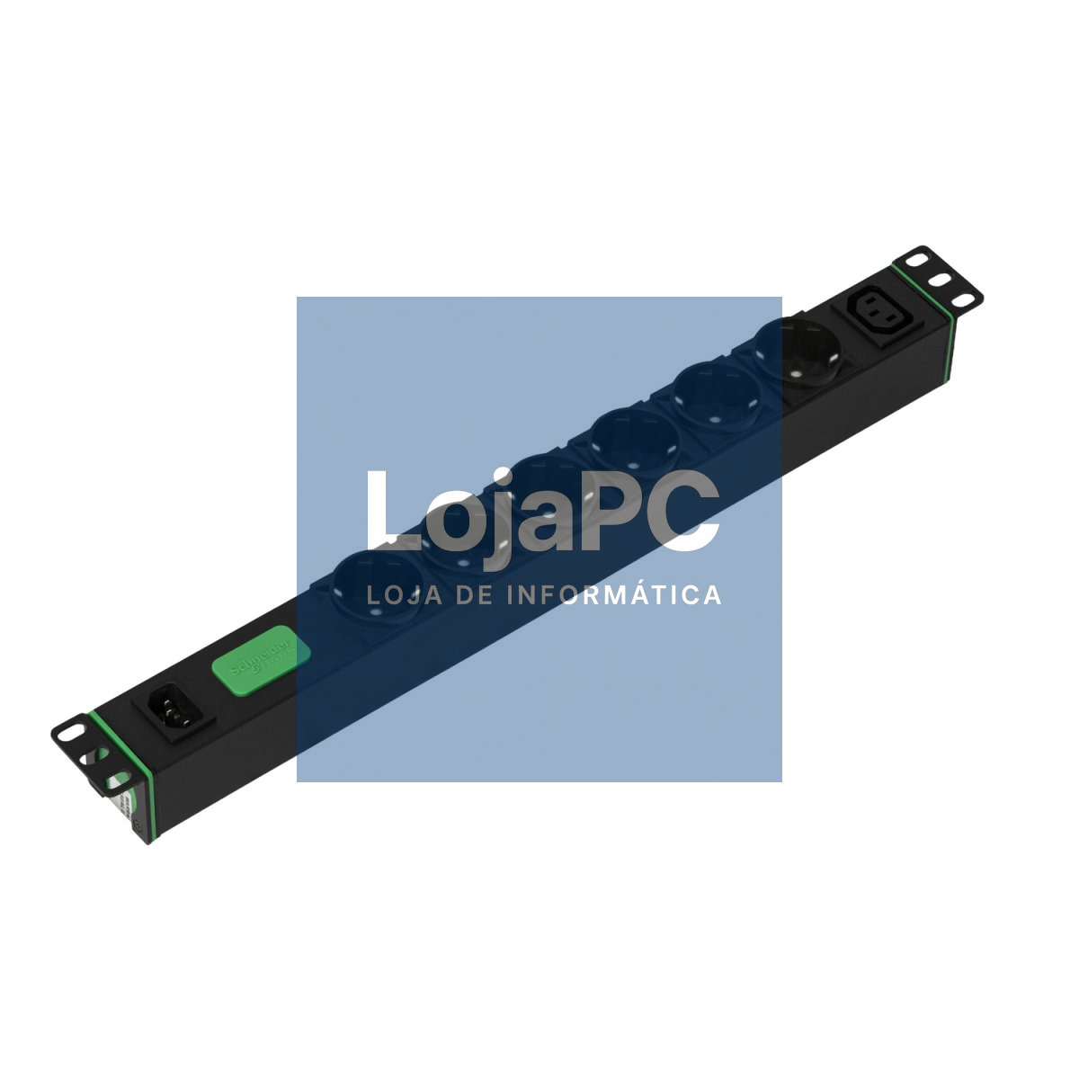APC Easy Rack PDU Basic horizontal 1-phase 2.3 kW 230 V 10 A 6 x SCHUKO and 1 x C13 sockets IEC60320 C14 input