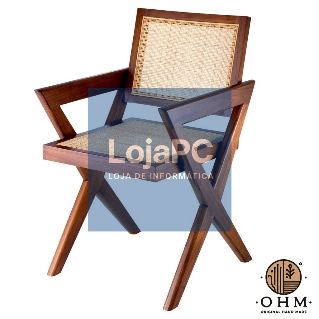 Cadeira Rattan Marron