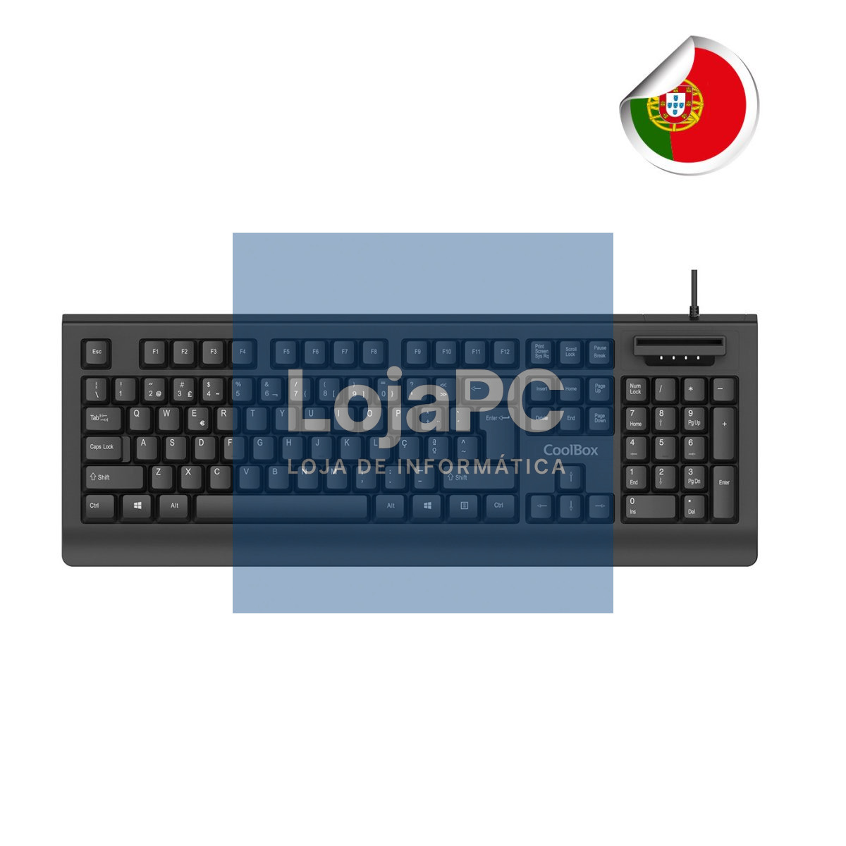 COOLBOX COO-TEC04DNIPT KEYBOARD WITH SMARTCARD PT CITIZEN CARD READER