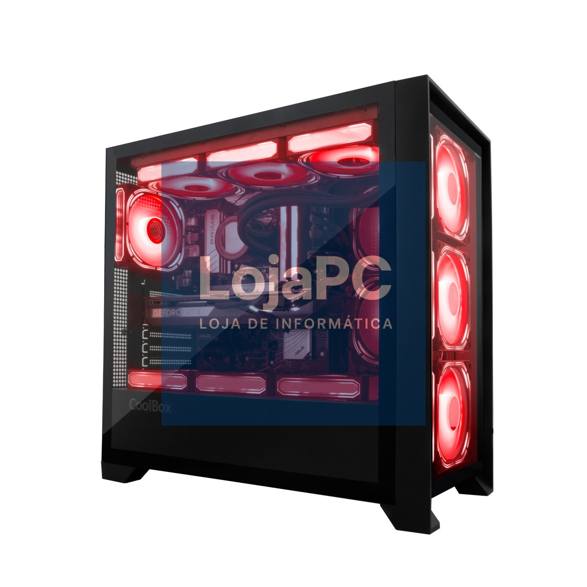 COOLBOX COO-CHA-GE2000-0 GAMING CAIXA GAMING ATX GE2000 DUALVIEW USB-C 3.2 GEN1 + 4 VENT.ARGB FRONTAL CRISTAL
