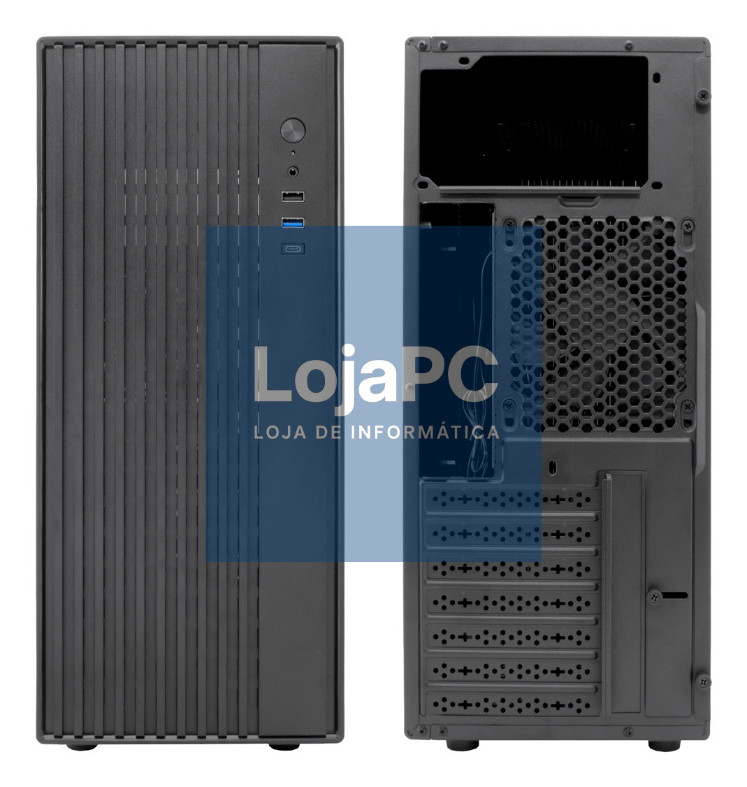 COOLBOX COO-PCA850-0 ATX A850 USB-C 3.2 GEN1 SPCC 0.8MM CASE WITHOUT POWER SUPPLY + 1 120MM FAN