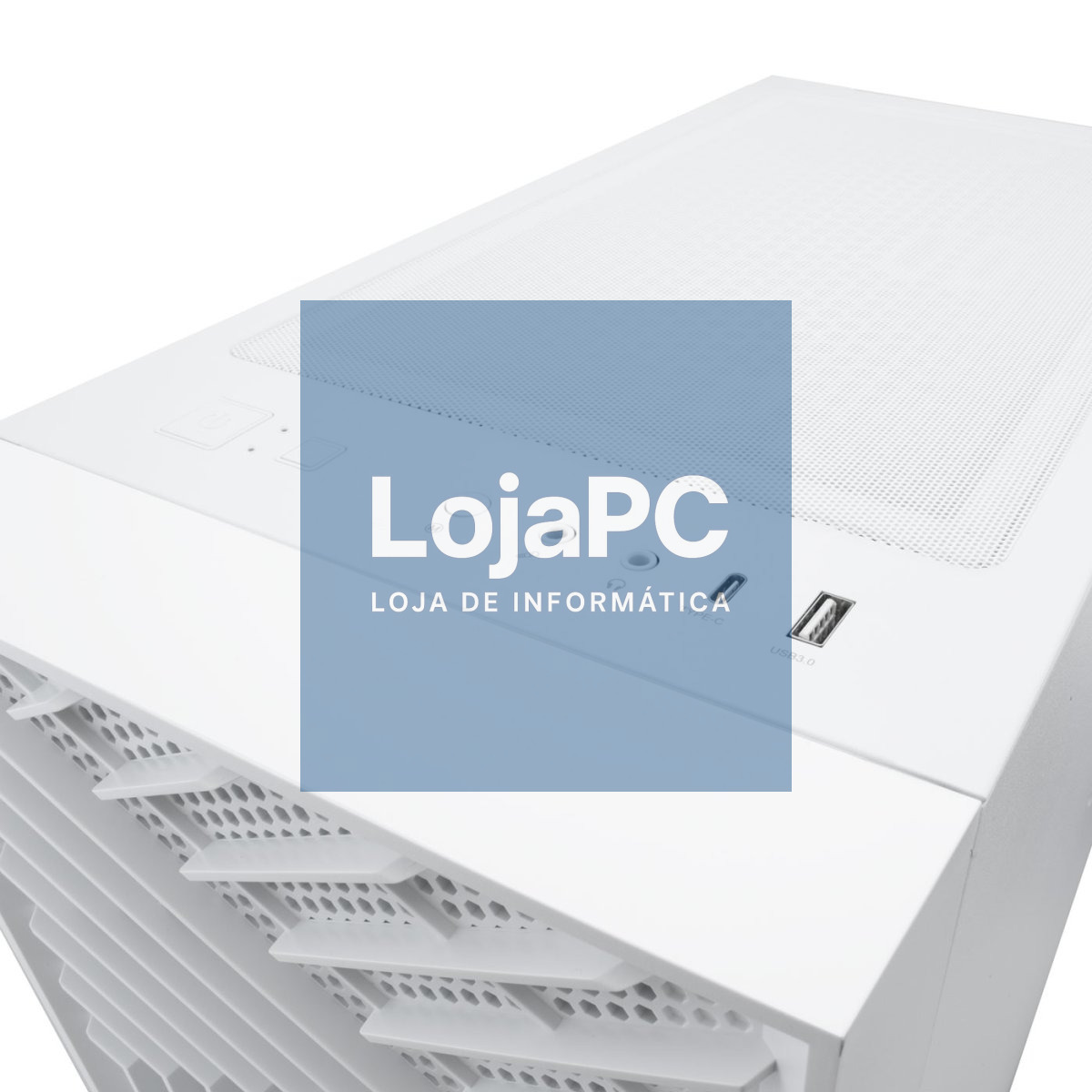 COOLBOX COO-CHA-GA300W-0 GA300 GRIDLINE ARGB WHITE ATX GAMING CASE USB-C 3.2 GEN1 WITHOUT POWER SUPPLY + 5 FANS
