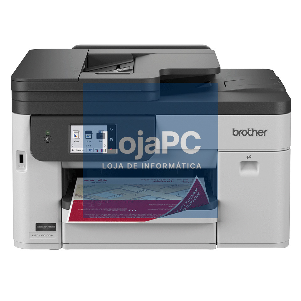 BROTHER MFCJ5010DW Professional A4 inkjet 4in1 28ppm Wi-Fi and Wi-Fi direct Duplex 6.8 cm Colour Touchscreen