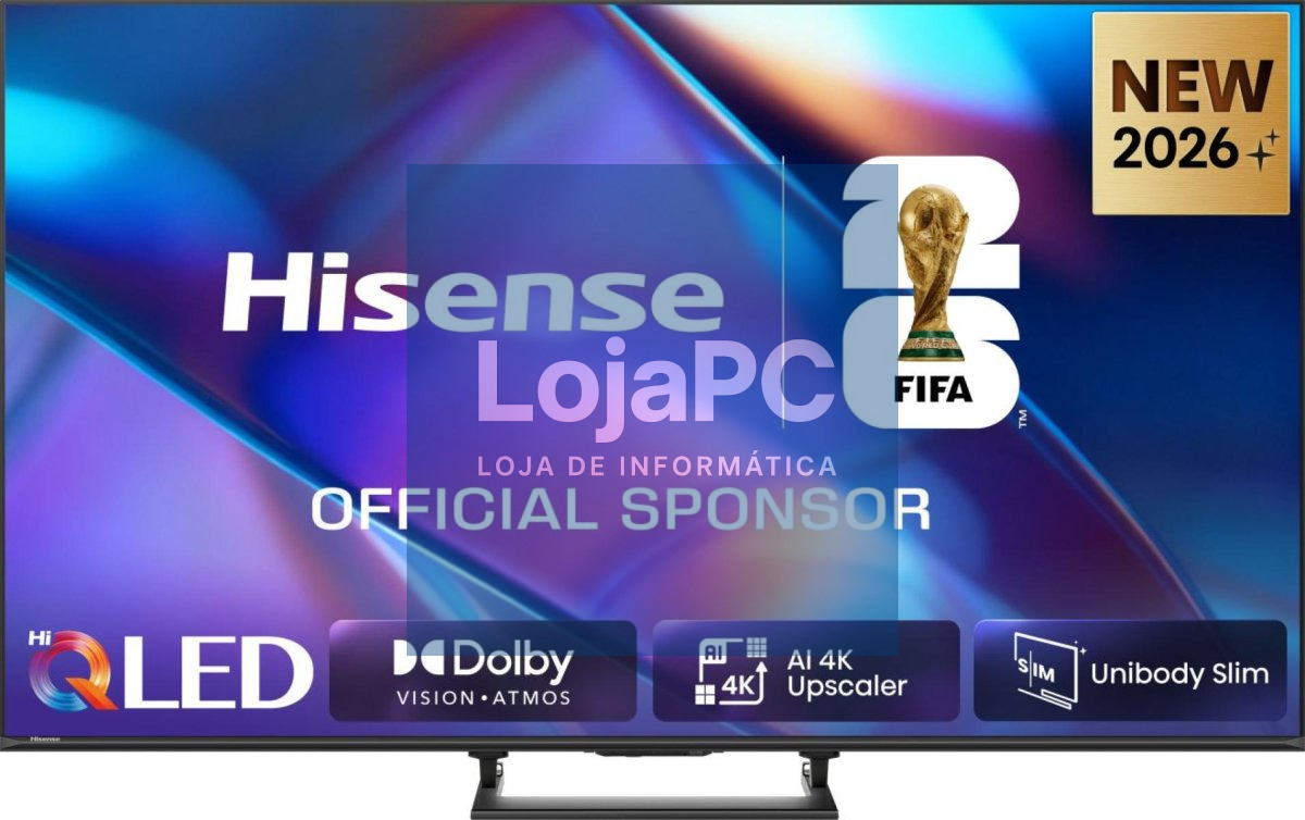 HISENSE 55A7S 55INCH QLED Smart TV IA 4K 60Hz 8ms HDR10+ HDMI USB