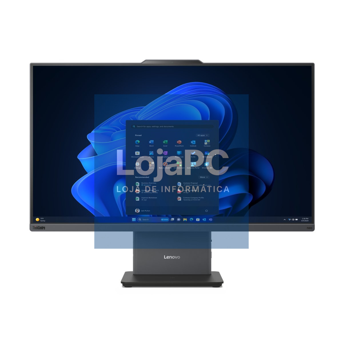 LENOVO ThinkCentre neo 50a G6 27inch Intel Core 5 226V 16GB 512GB SSD M.2 Intel Arc Graphics 130V W11P 1Y
