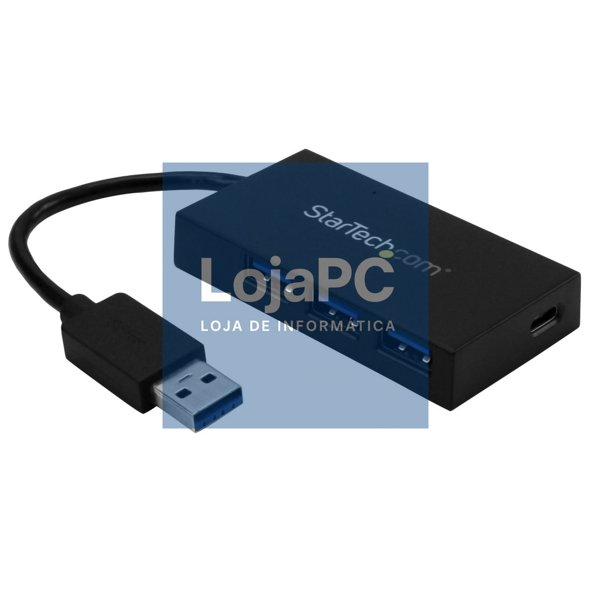 Hub USB Type-C/3 x USB 3.0 Type-A Hub + 1 x VGA Preto