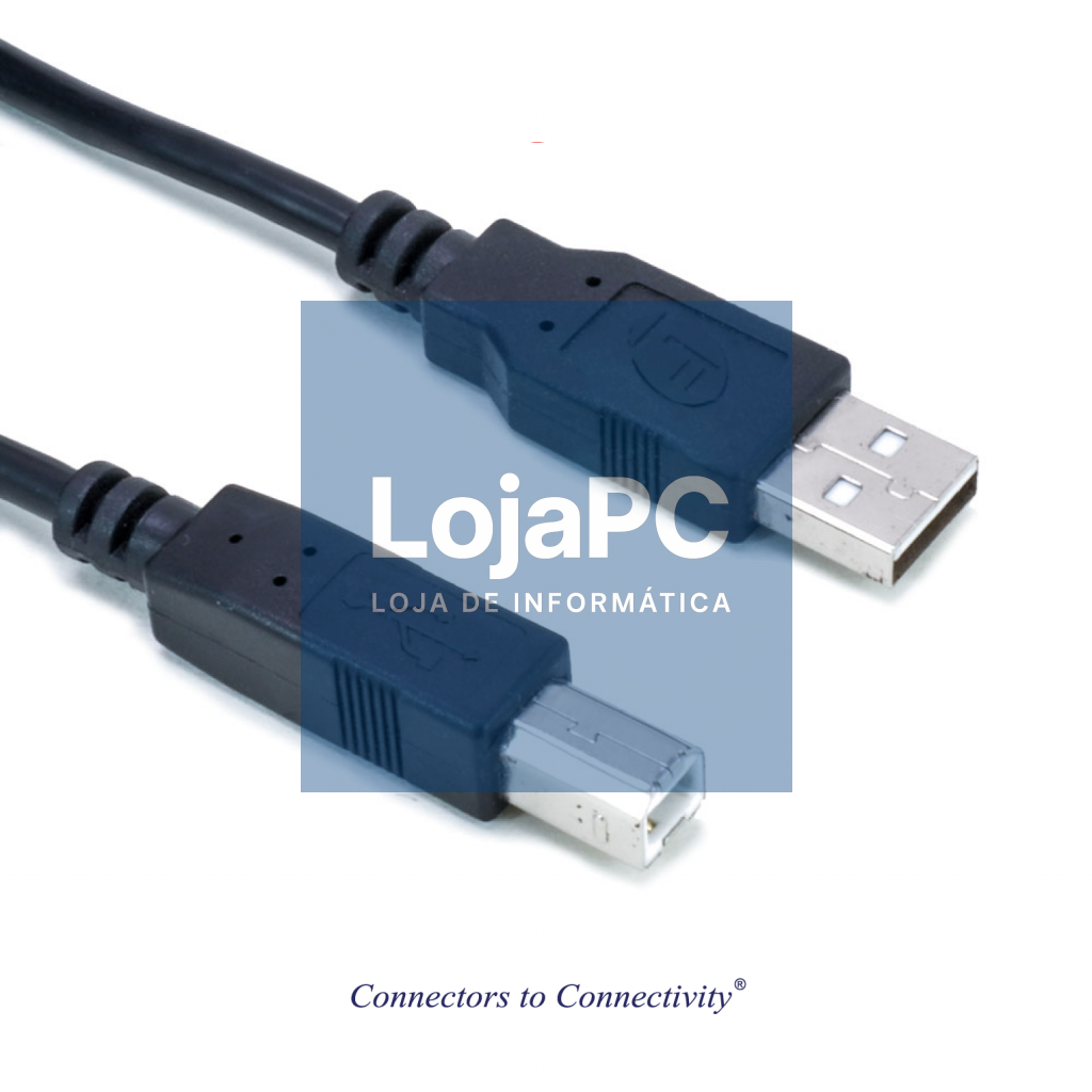 Cable USB 2.0 Type-A male/ USB 2.0 Type-B male 1.5 m Preto