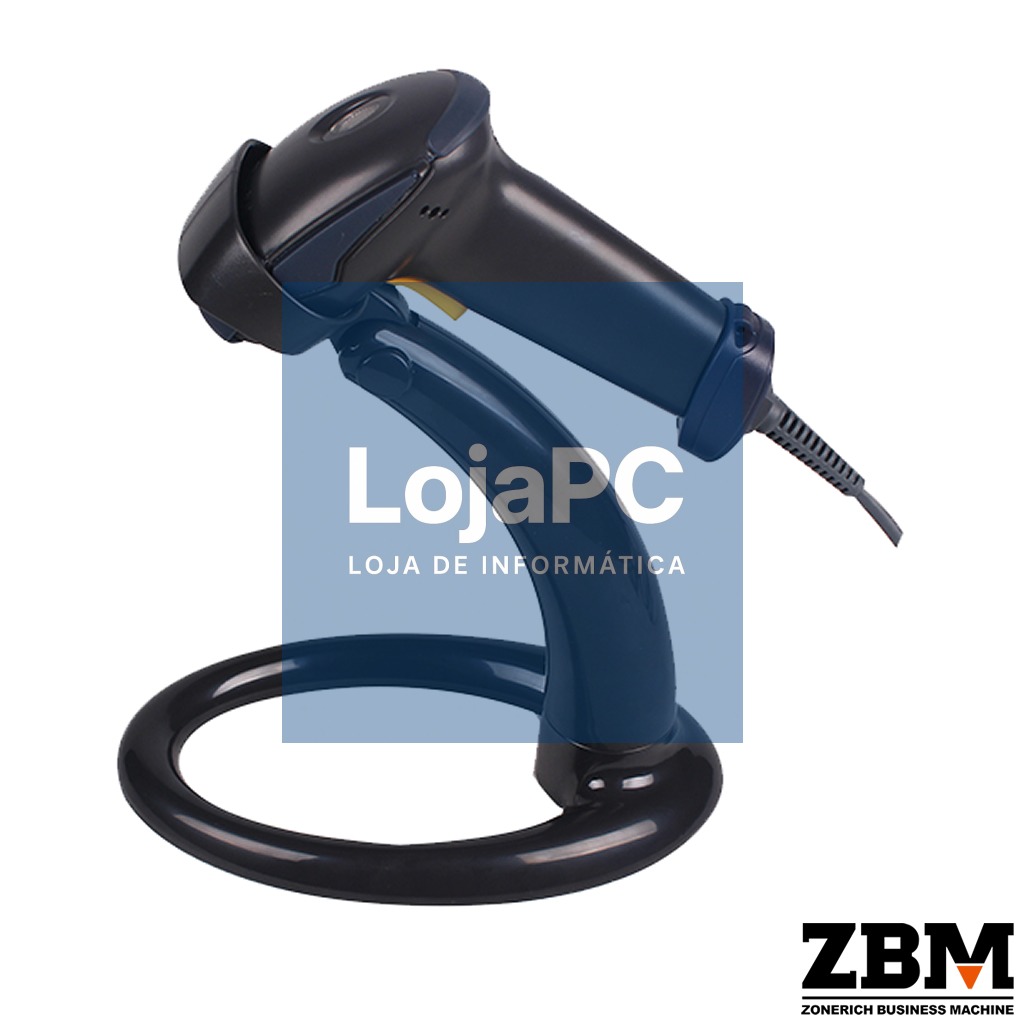 Leitor Codigo Barras Ddigital ZQ-LS6025 C/Suporte