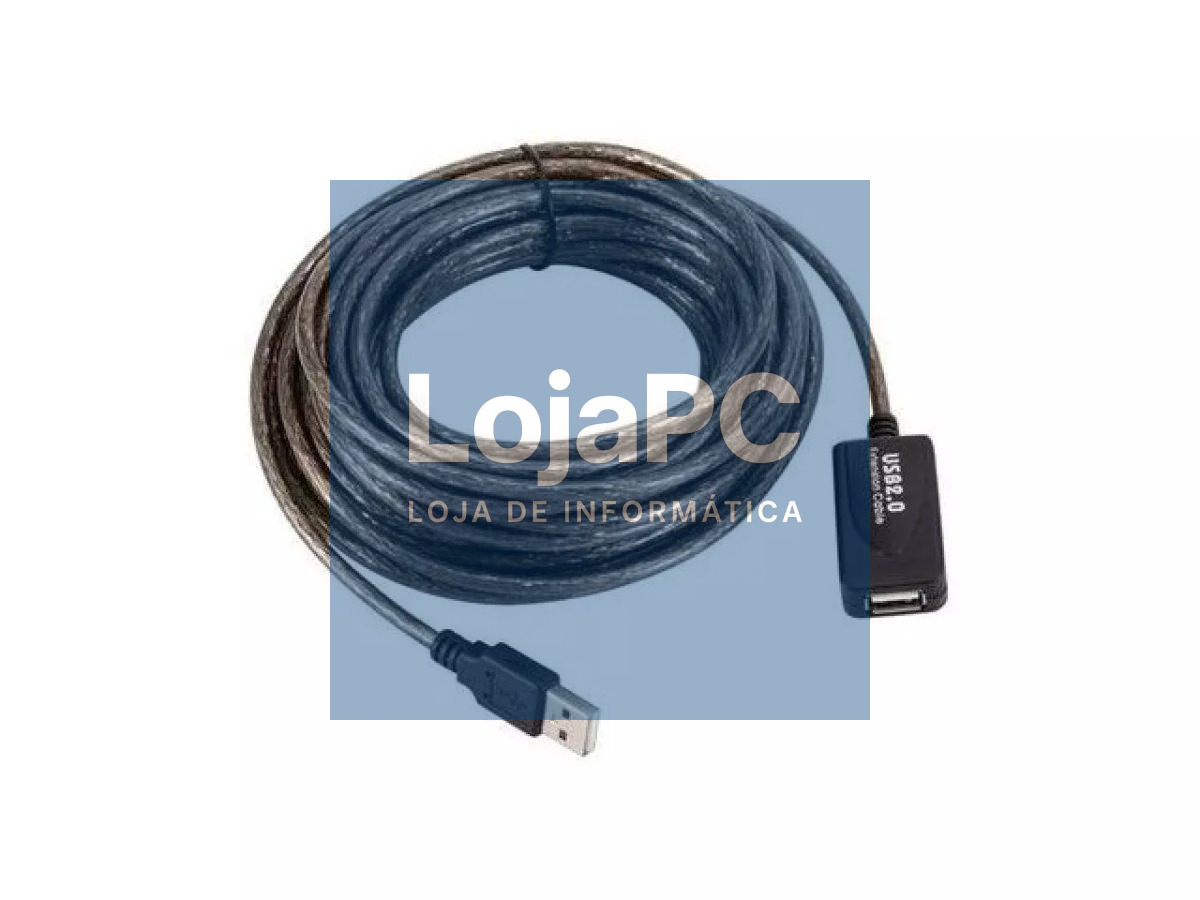 Cabo ext.USB 2.0Tipo-A M/USB 2.0 Tipo-A F 1,5 m transparente