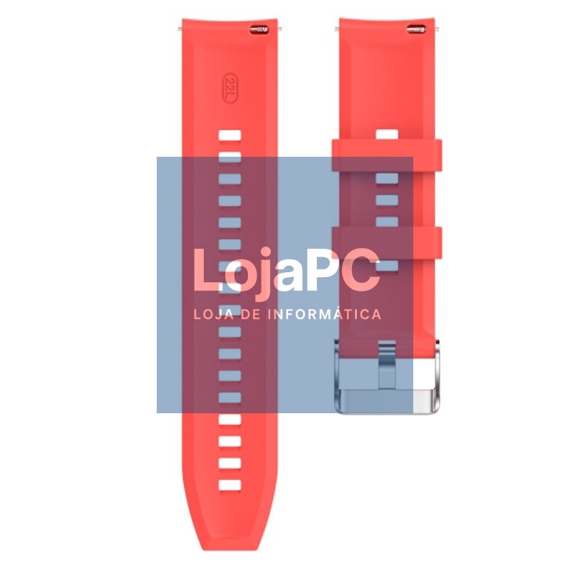Pulseira Universal 22 mm Amazfit GTR / Stratos / Huawei / Samsung / COOL Rubber Red — imagem 3