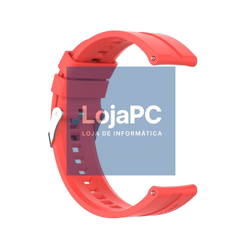 Pulseira Universal 22 mm Amazfit GTR / Stratos / Huawei / Samsung / COOL Rubber Red — imagem 4