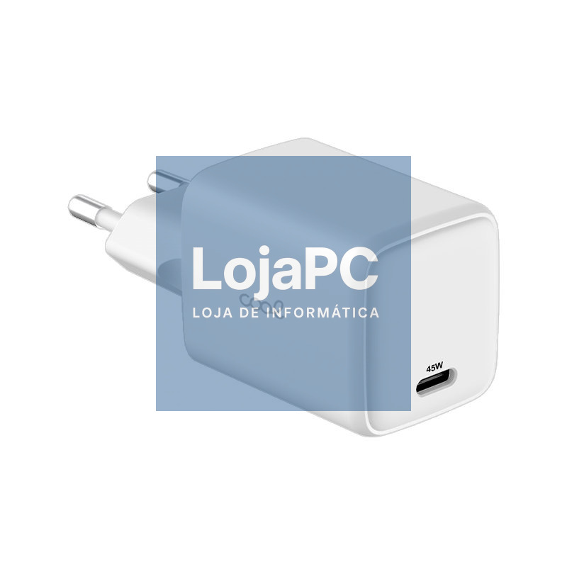 Carregador de rede ultrarrápido universal (PD) tipo C FRIO (45W) GaN branco