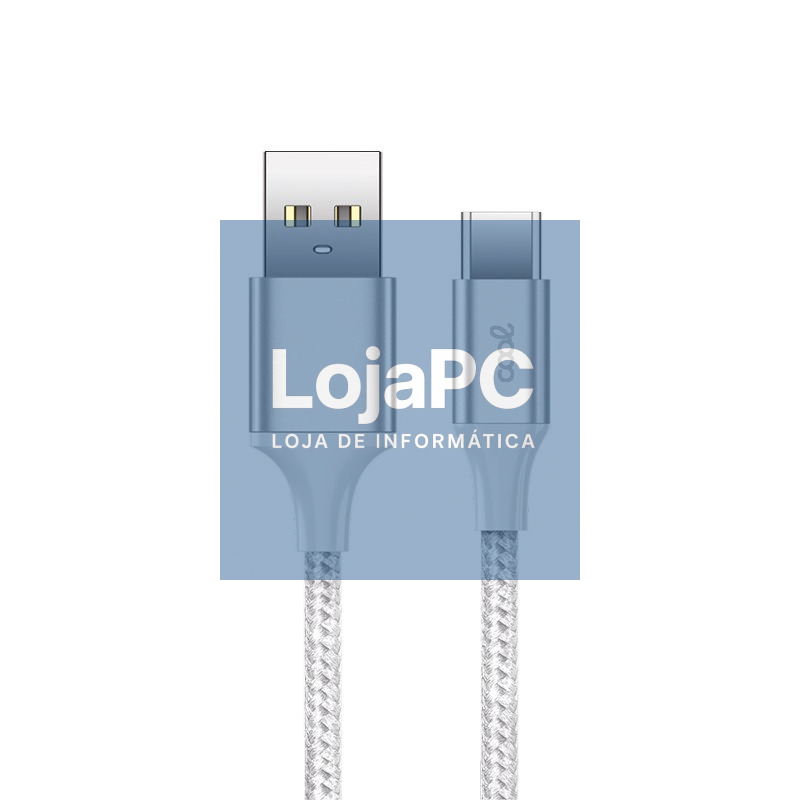Cabo USB COOL Nylon Universal Tipo C (1,2 metros)