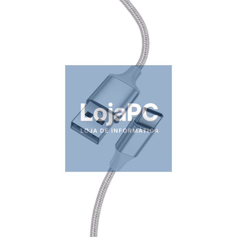 Cabo USB COOL Nylon Universal Tipo C (1,2 metros) — imagem 2